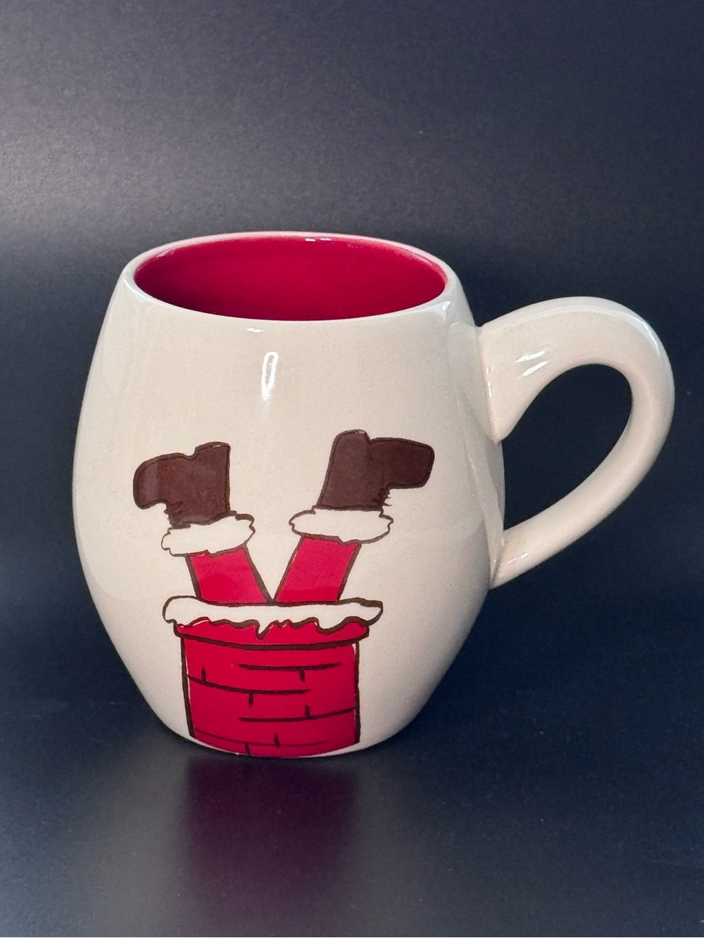 Magenta “Down the Chimney” Christmas Mug